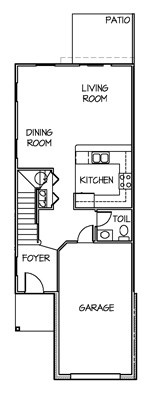 3 Bedroom Floor 1 Floor Plan